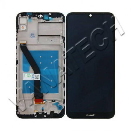 DISPLAY LCD TOUCH SCREEN ASSEMBLATO HUAWEI Y6 2019  HONOR 8A NERO COMPLETO CORNICE FRAME