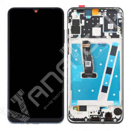 DISPLAY LCD HUAWEI P30 LITE  NERO CON FRAME NERO MAR LX1M