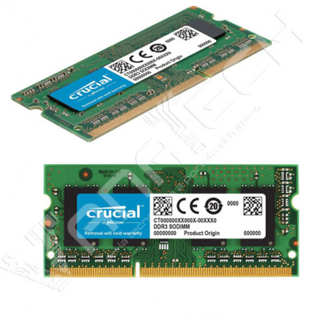 MEMORIA RAM CRUCIAL SO DIMM DDR3L 8GB PC3 1600 CT102464B160B CL11 1.35V