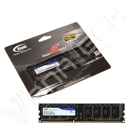MEMORIA RAM DDR3 8GB PC 1600 TEAM GROUP ELITE CL11 RETAIL TED38G1600C11BK