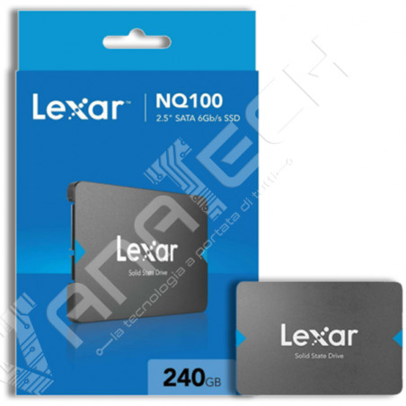 HARD DISK SSD 2,5" STATO SOLIDO 240GB LEXAR NQ100 LNQ100X240G-RNNNG SATA III