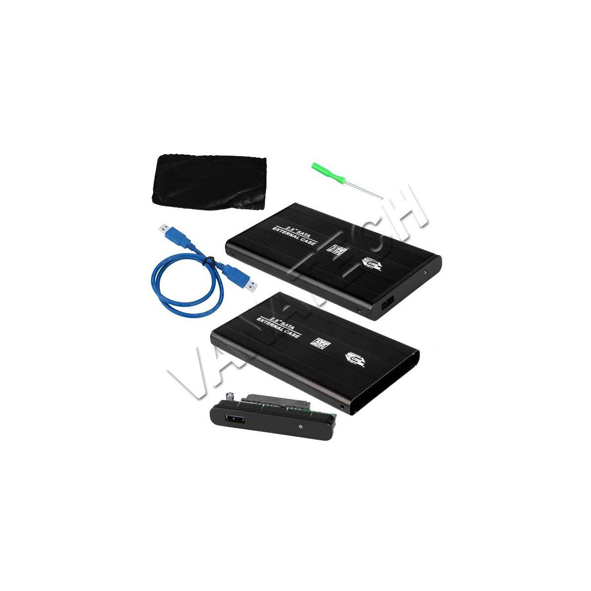 BOX PER HARD DISK CASE SLIM ESTERNO 2,5 SATA USB 2,5 CAVO USB 2.0