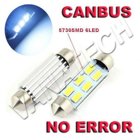 2 LAMPADINE C5W AUTO 41mm 12 LED 5730 NON DA ERRORE LUCI INTERNE TARGA CANBUS