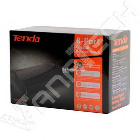 Switch Tenda Soho SG108, 8 Porte Gigabitt, 10/100/1000 Mbps, Plug And Play con Indicatore LED