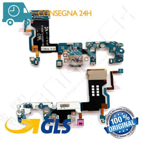 DOCK CONNETTORE CARICA SAMSUNG G965 SM-G965FN GALAXY S9+ PLUS REV 0.8 ORIGINALE